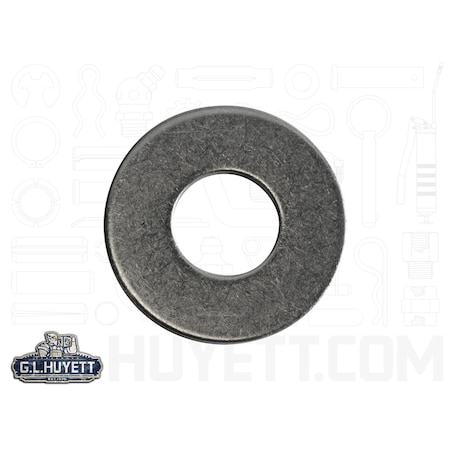 Huyett Flat Washer, For Screw Size #10 , Stainless Steel Plain Finish FTW-0010-SS